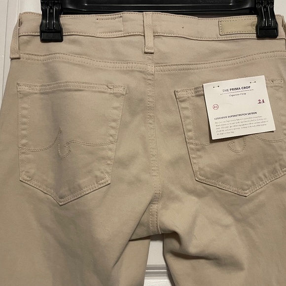 AG Adriano Goldschmied Cigarette Crop super stretch sateen Women’s Size 24 NWT - Picture 9 of 11